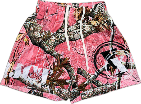 PINK CAMO PRJCTX SHORTS